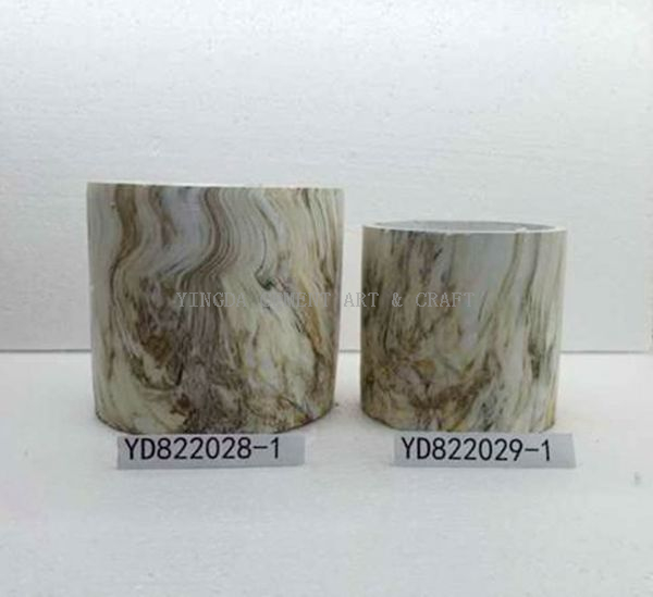 Concrete Marble Round Planter pots 