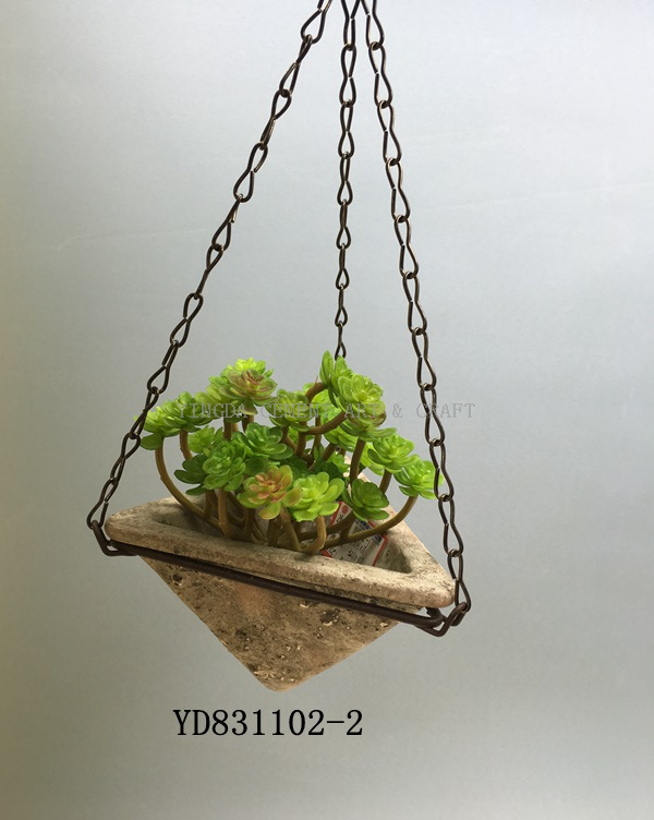 Hanging Concrete Planters