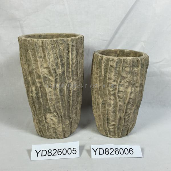 Vase Round Loofah Concrete Planters