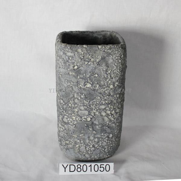 concrete decoration vase