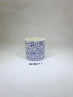 4.7 Inch Decal Concrete Planter