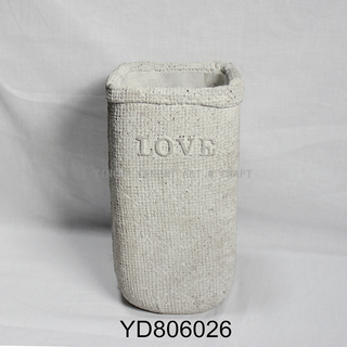 LOVE Vase Square Cement Planters