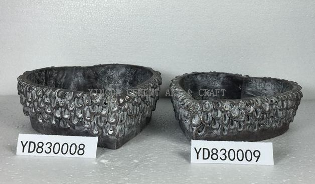 Heart Shape Cement Flower Pots for Succulents