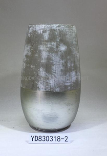 Metallic Concrete Vase