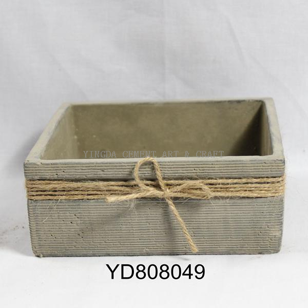 Square Cement Planter pots for home and garden 