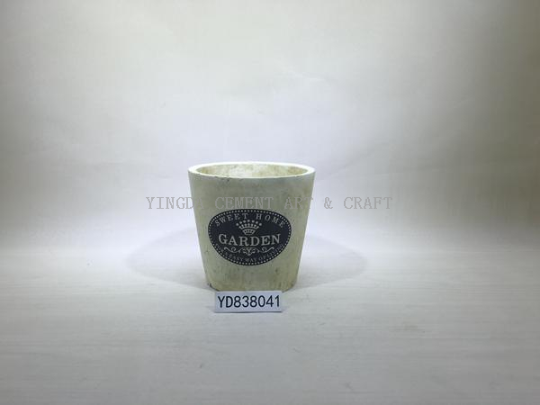 Decal Concrete Pots