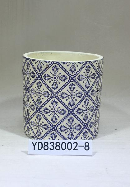 4.7 Inch Decal Concrete Planter