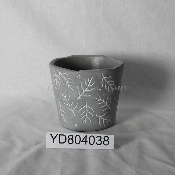 Pattern Conical Concrete Planters