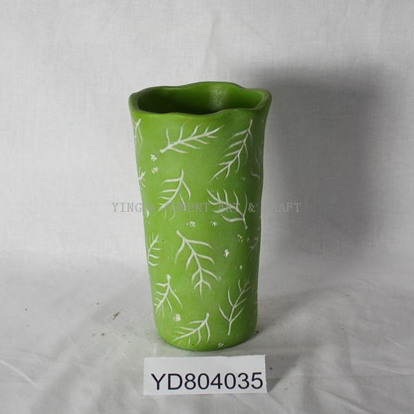 Pattern Vase Round Concrete Planters