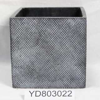 Grid Cube Cement Planters