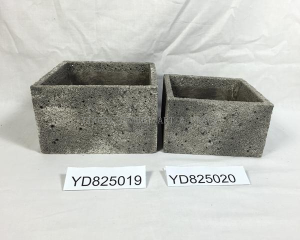 Bowl Square Cement Planter