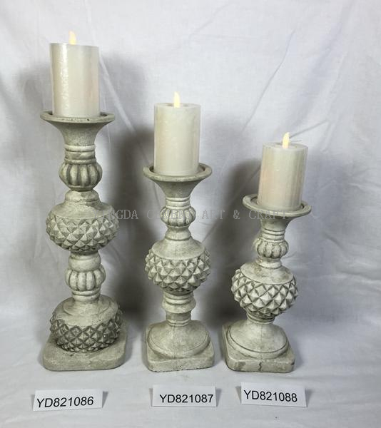 Cement Candle Holder for Home and Garden
