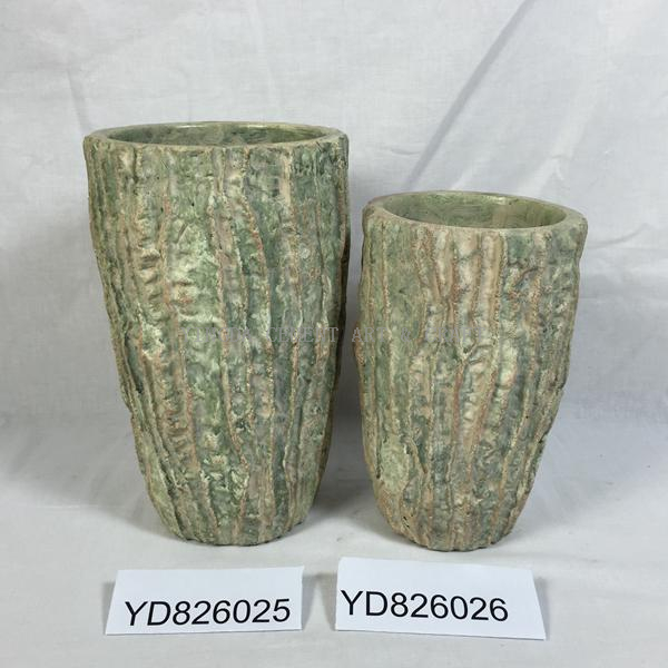 Vase Round Loofah Concrete Planters