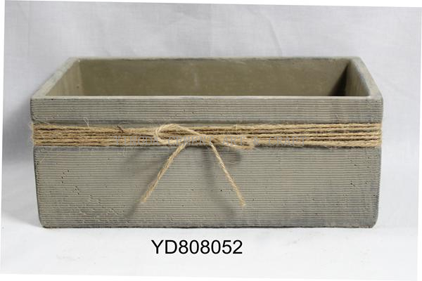 Rectangle Cement Planter pots for home and garden 