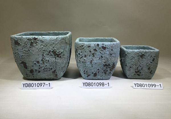 vase square cement flowerpots 