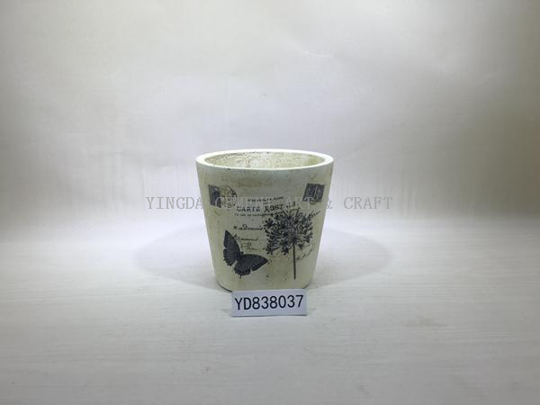 Decal Concrete Pots