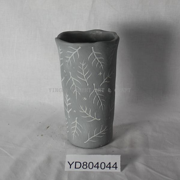 Pattern Vase Round Concrete Planters