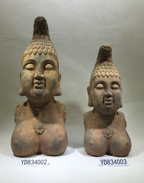 Cement Buddha Figure for Home and Garden