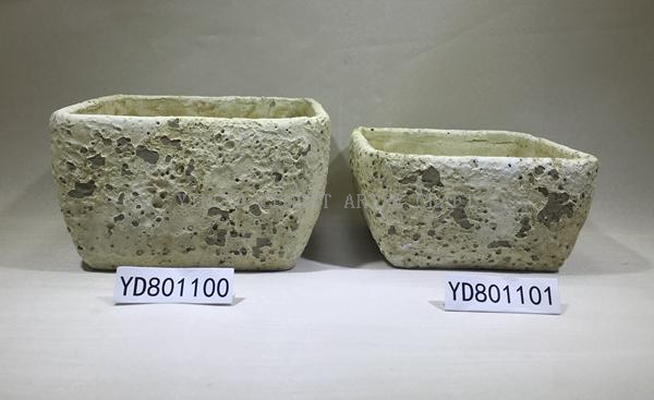 Bowl Square cement decoration floral container
