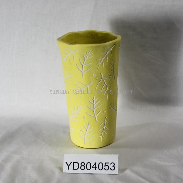 Pattern Vase Round Concrete Planters