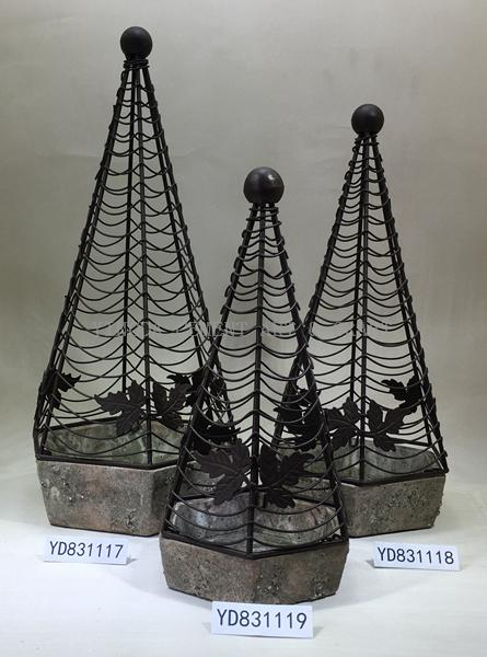 polygon concrete planter