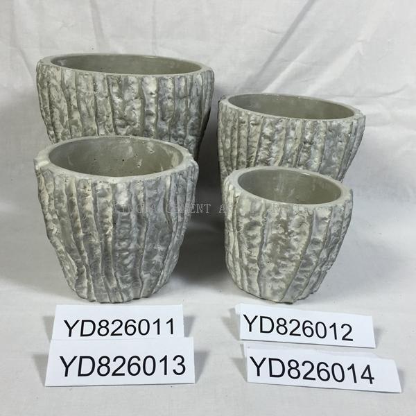 Conical Round Loofah Concrete Planters