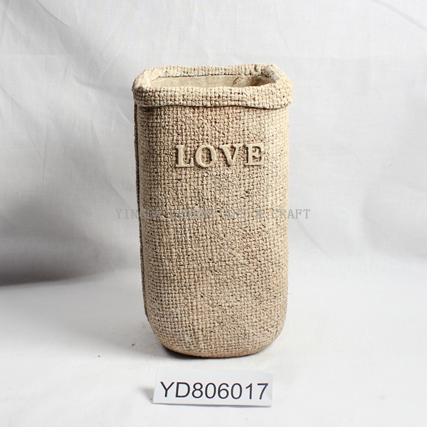 LOVE Vase Square Cement Planters