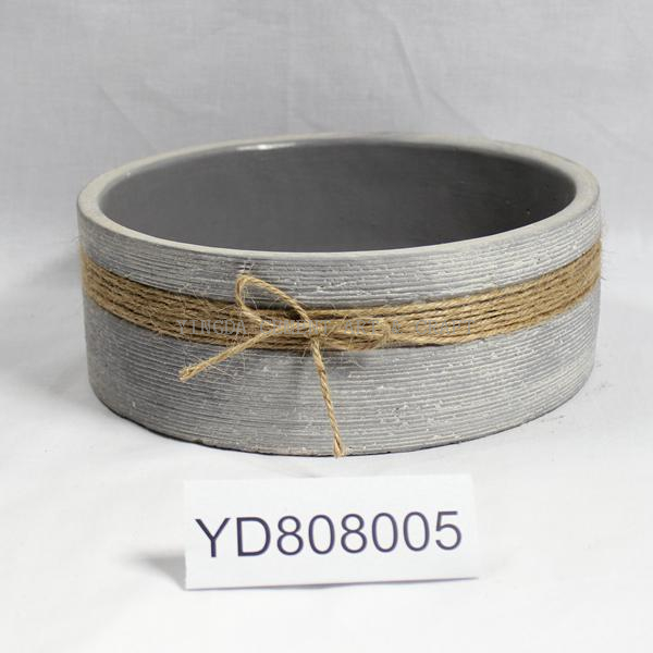 5 Inch round Cement Planter pots for home and garden 