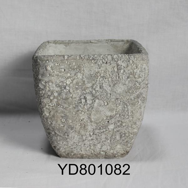 vase square cement flowerpots 