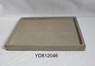 Square Cement Planter Saucer