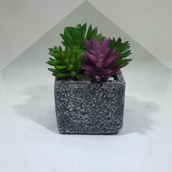 Cube cement planter pots for indoor and outdoor decor