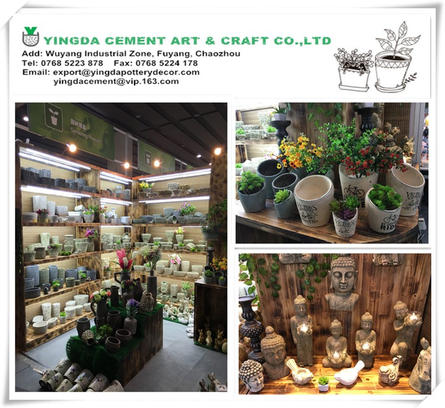 118th Canton fair - Home & Garden Decoration Flowerpots, Concrete Planters 