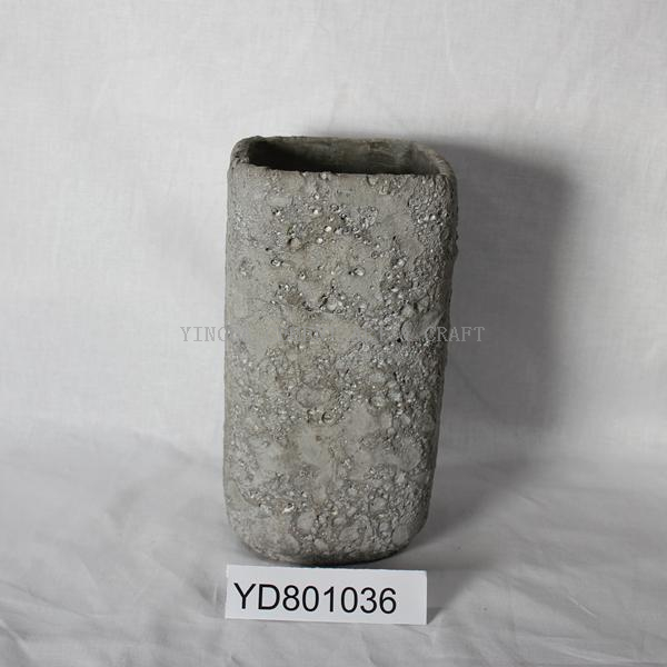 concrete decoration vase