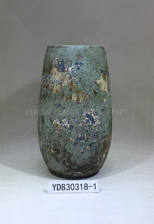 Metallic Cement Vase
