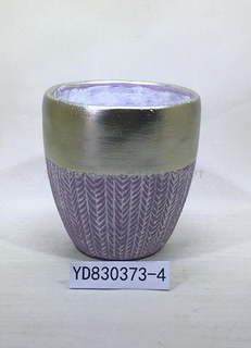 Metallic Cement Conical Pot
