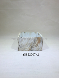Marble Bowl Square Pots