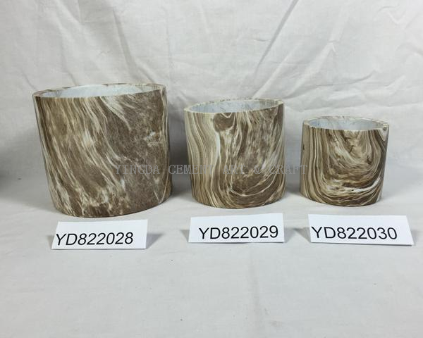 Concrete Marble Round Planter pots 