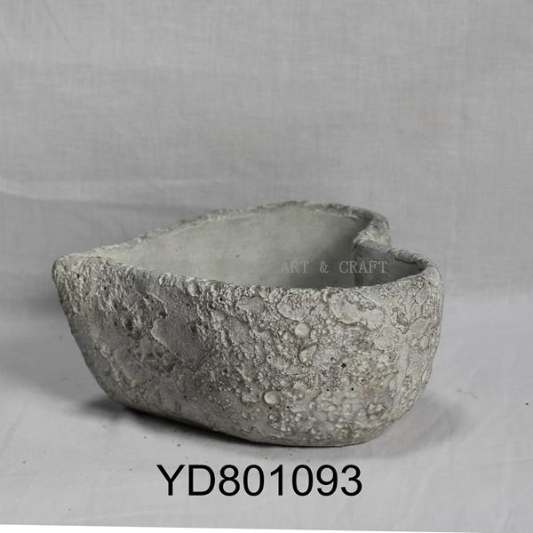 Heart Shape cement decoration floral container for succulents