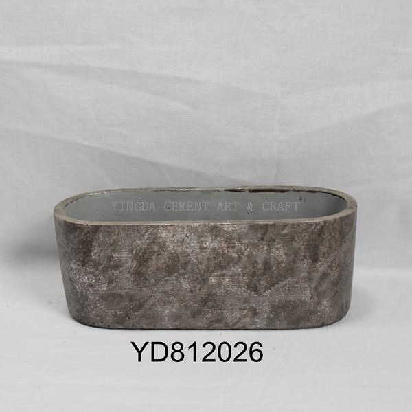 Oval Cement Planters