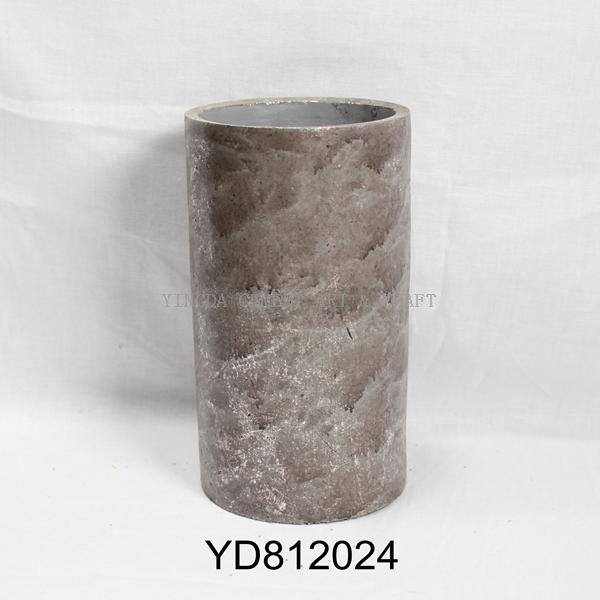 Vase Cylinder Cement Planters