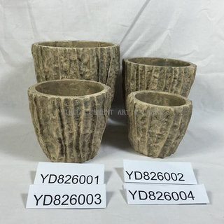 Conical Round Loofah Concrete Planters