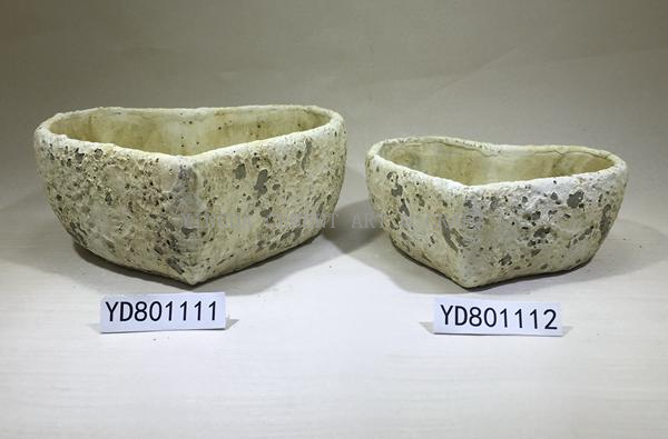 Heart Shape cement decoration floral container for succulents