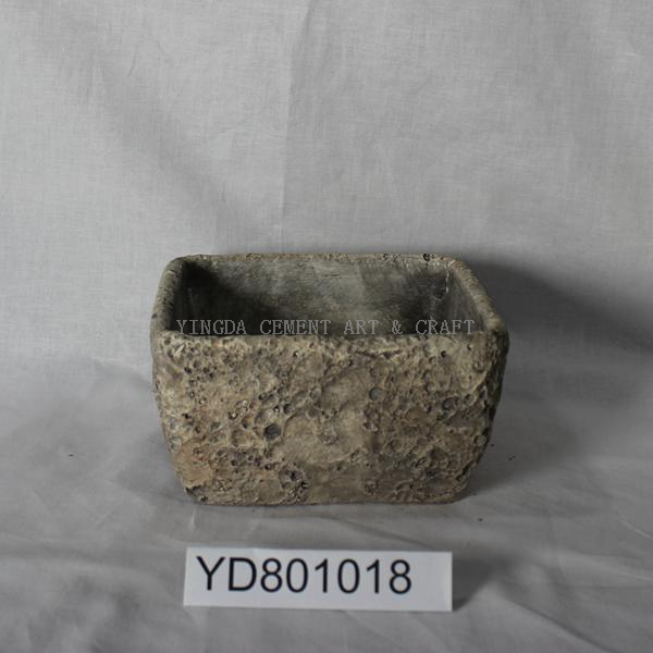 Bowl Square cement decoration floral container