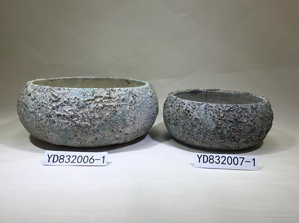 Bowl Round Cement Planter pots