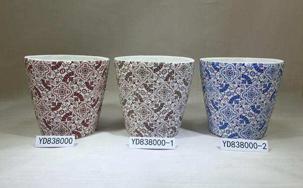 decal cement flowerpot for home & garden decoration