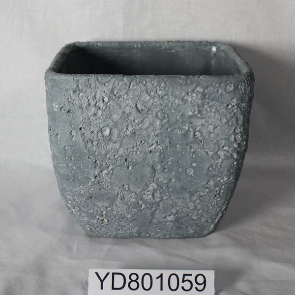 vase square cement flowerpots 
