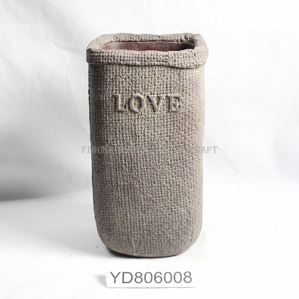 LOVE Vase Square Cement Planters