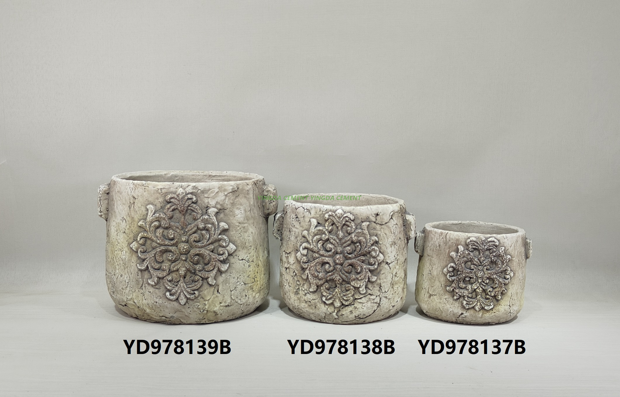 Garden Planter Cement Flower Pot for Home Decor
