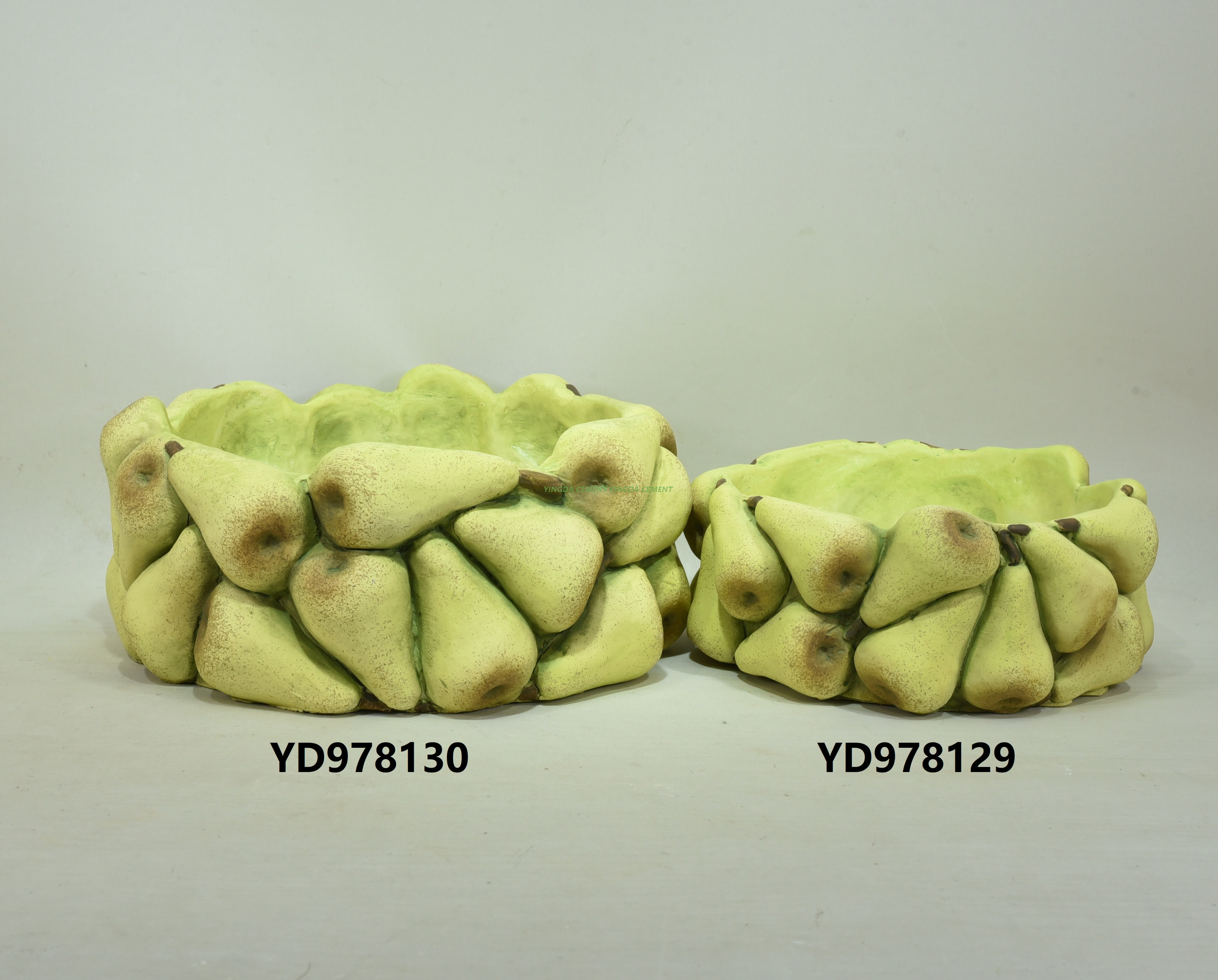 China Flower Pot Home Decor Cement Fruit Vase for Fruit Collections 