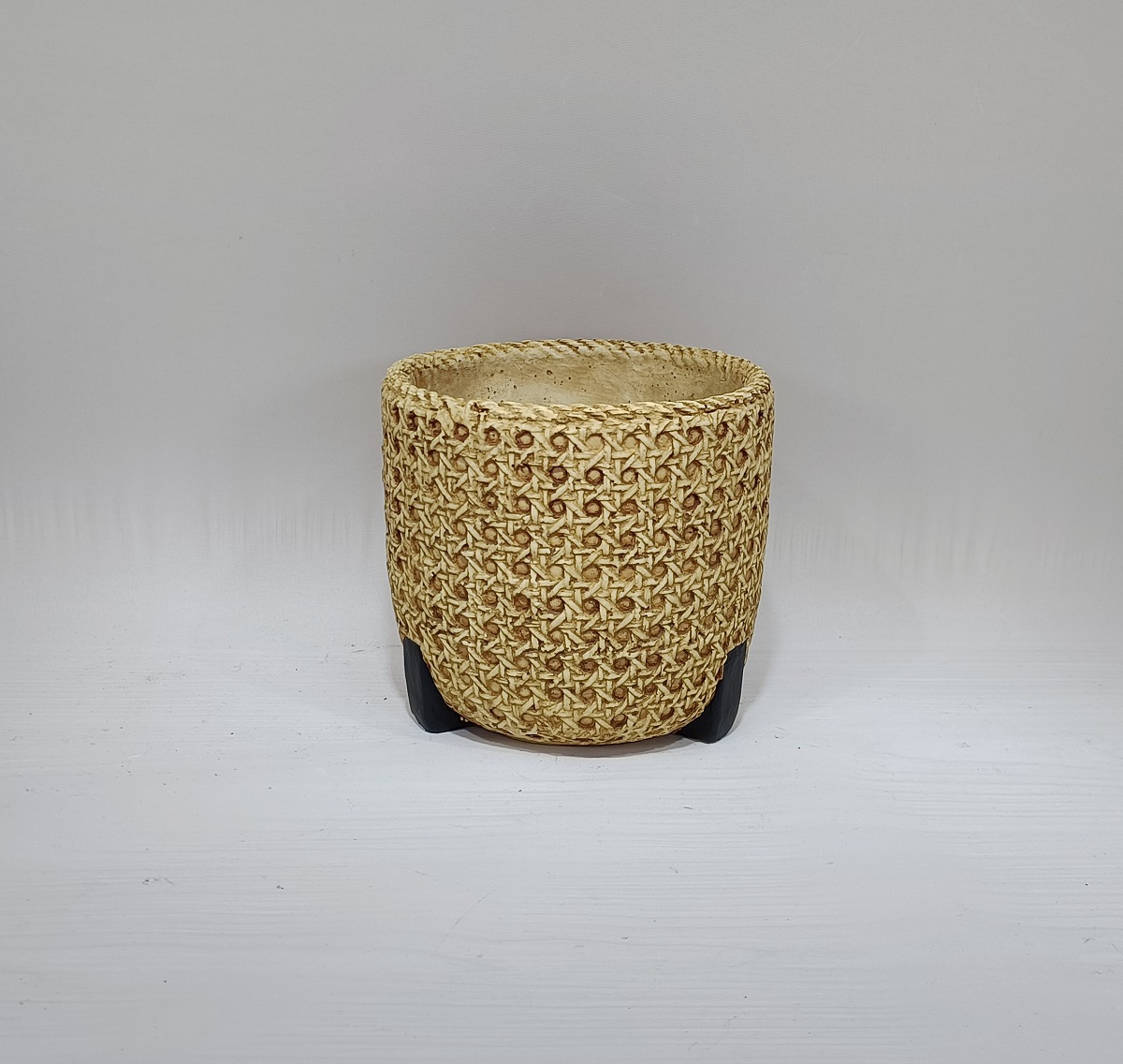 Creative rustic style cheap garden pot cement flower pots for balcony decorative